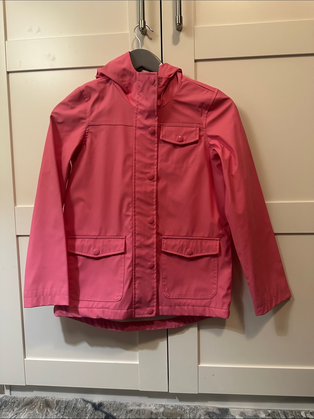 Joe Fresh Bright Pink Kids Hooded Raincoat